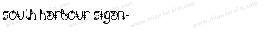 South Harbour Sigan字体转换
